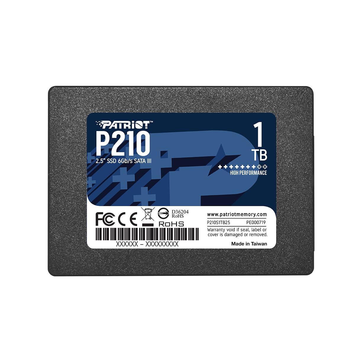 Patriot Memory P210 1TB SATA3 内蔵型SSD 6Gb/s 2.5インチ 7mm P210S1TB25