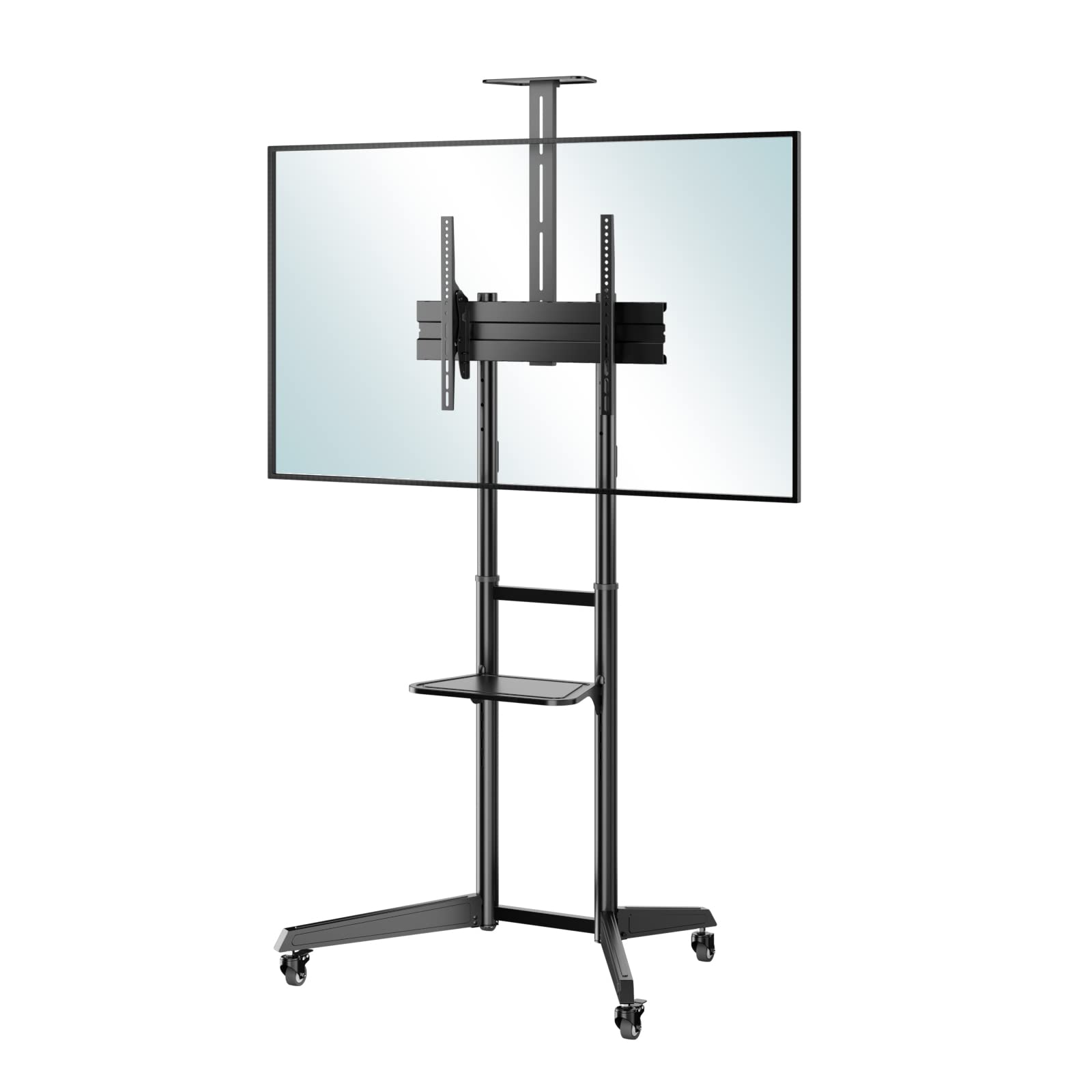 DMM.make DISPLAY/TVスタンド テレビスタンド 43-65インチ VESA対応 キャスター付き 移動式 棚板付き 高さ/角度調整 DKS-LCS4|生活応援ショップ 店