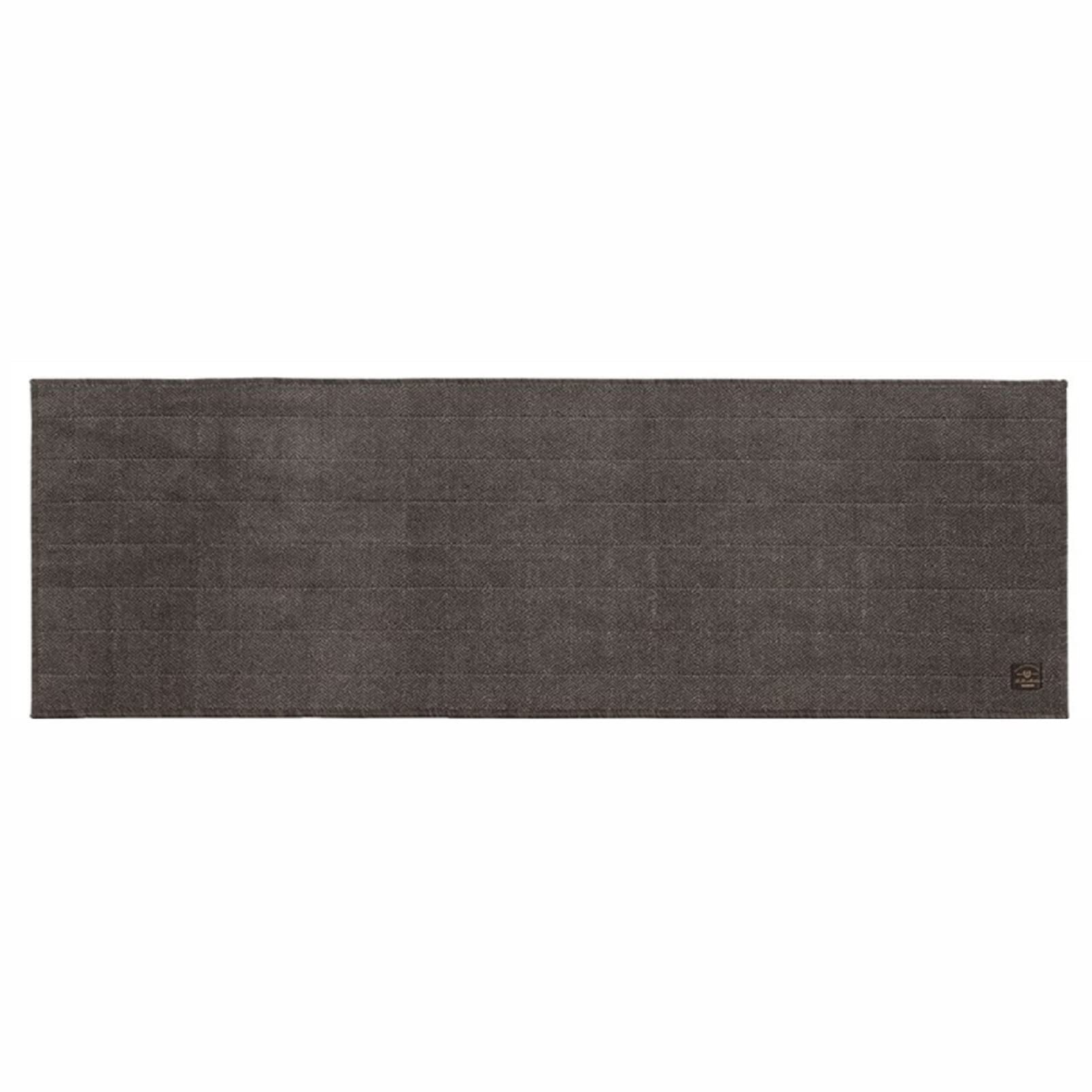 センコー(Senko) B.B.collection ヘリンボン 4 キッチンマット 約50× 150cm グレー 抗菌 防臭 薄手 床暖房対応 日本製 38521