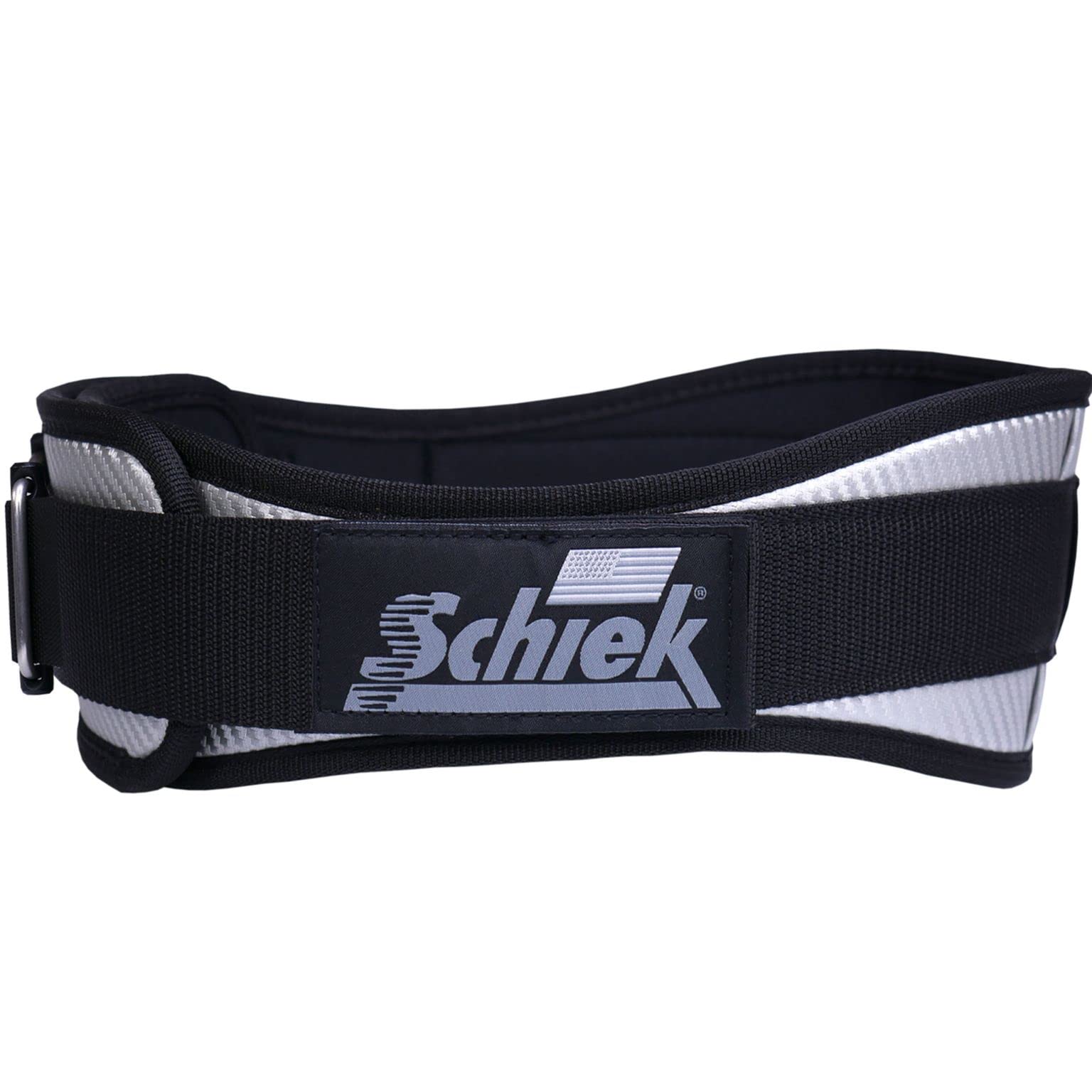 Schiek Sports 3004 カーボンファイバーリフティングベルト パワーリフティングジムベルト 腰サポート用