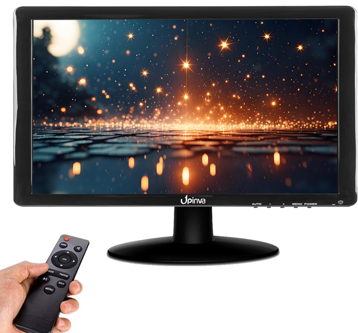 15.6インチのモバイルモニターの1920x1080 IPSのHDMIのLCDのモニタースクリーンPCのセキュリティのCCTVカメラ、内蔵の デュアルスピーカー、ウォールブラケットとリモートコントロールのためのHDMI / AV / VGA / BNC / 14,131円