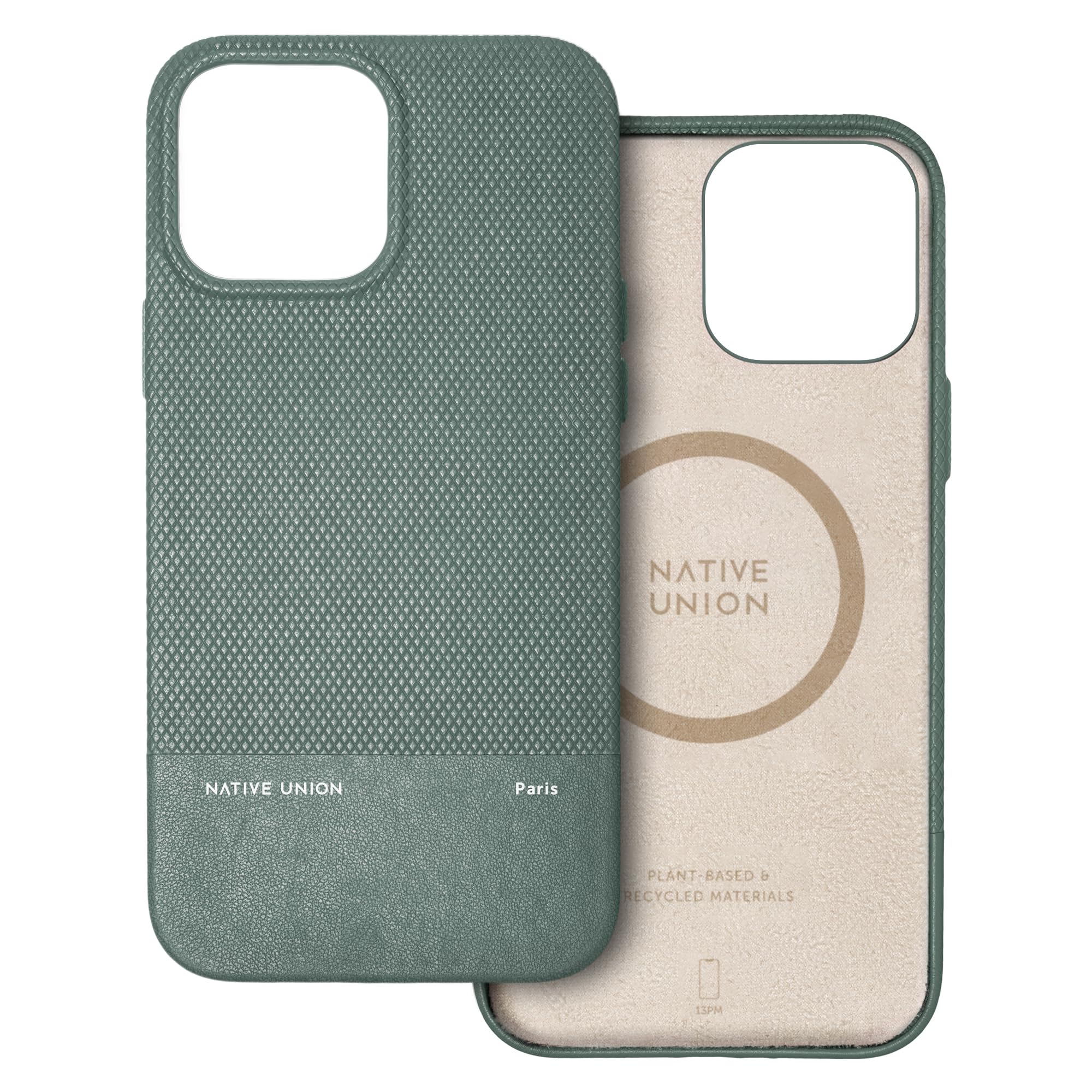 Native Union(ネイティブユニオン)(Re)Classic Case ・ MagSafe対応で内蔵マグネット付き ・ リサイクルおよび植物由来の素材 ・ 超耐久性で6ft / 1.8mの落下保護 ・ iPhone 13 Pro Max(スレートグ