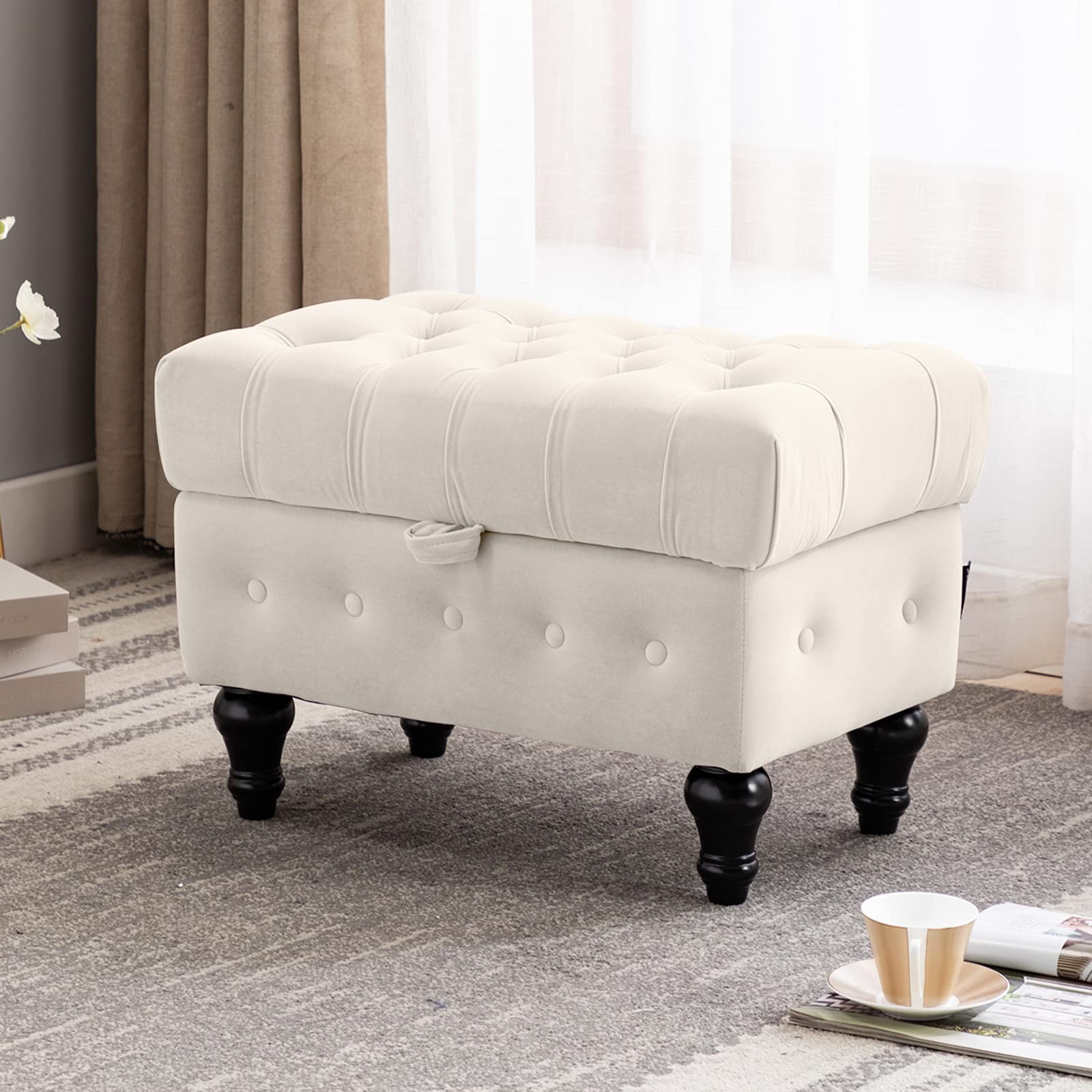 Altrobene 収納スツール 大容量収納 収納ベンチ ベルベット 足置き 収 Amazon.co.jp: Altrobene 収納スツール 大容量収納 収納ベンチ