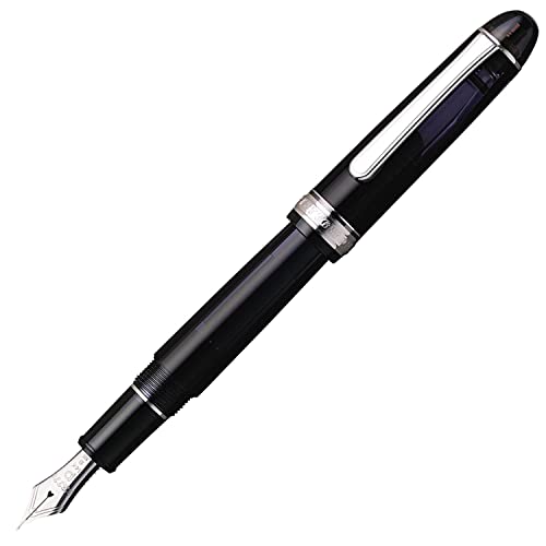 プラチナ万年筆 筆 EF 極細字 3776 世紀 ロジウム為し終わる 黒いこと金剛石 PNB-18000CR 7-1 両用式 決まりインポート品 文房具・事務用品-筆記具