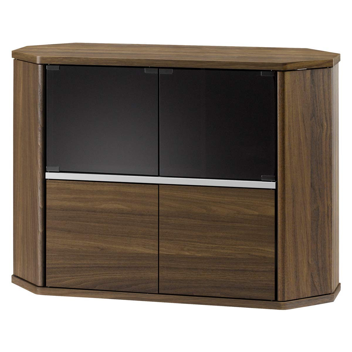 朝日木材加工 テレビ台 RACINE ハイタイプ 42型 幅100cm 高さ73.8cm ブラウン キャスター付き コーナー対応 RCA-7510AV-CR