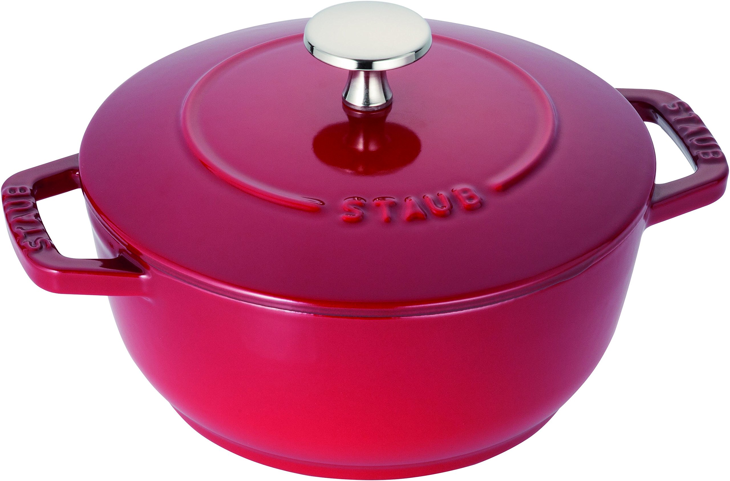 staub ストウブ 「 ワナベ 桜んぼう S 16珊 」 両手 鋳込み ホーロー 鍋 炊飯 1合 IH相応う 【日本定め事売りわたす品】 Wa-NABE 40501-003