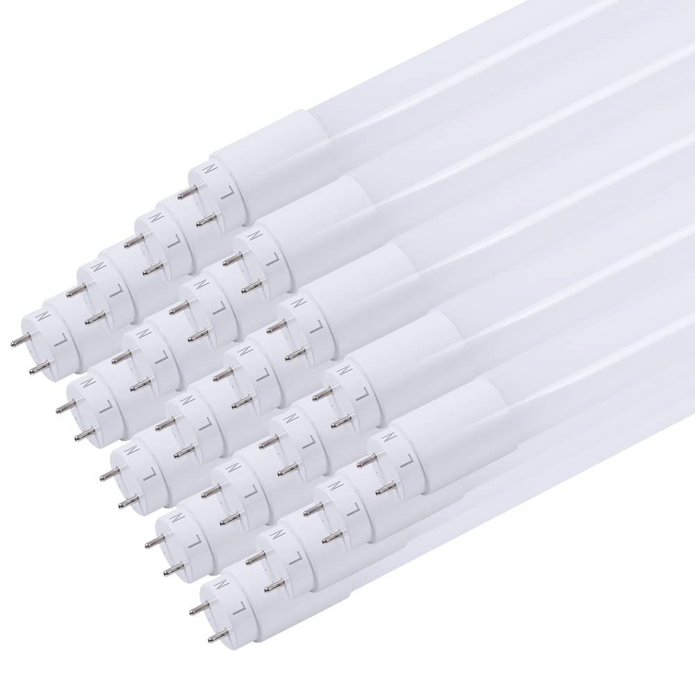 片側給電 40形 直管型 LEDランプ 蛍光灯 昼光色6000k 超輝度2800ルーメン 320度広配光 オフィス照明 節電型16W 120cm 口金 T8 G13 対応電圧 AC85V~265V PSE認証済 PL保険加入済 商標登録完了 20本入り