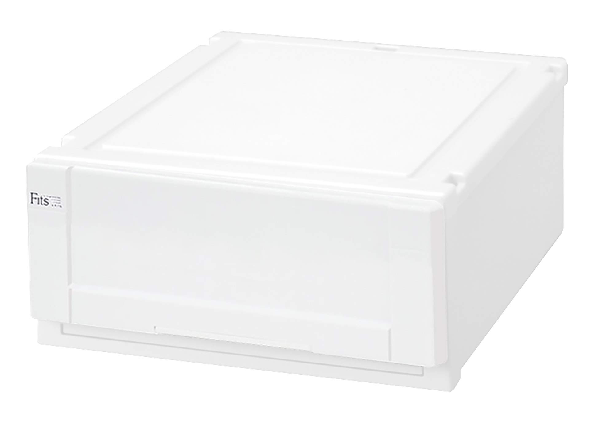 天馬 衣装ケース フィッツユニットケース クローゼット用 ホワイト 幅45×奥行55×高さ20cm 4520 2個セット