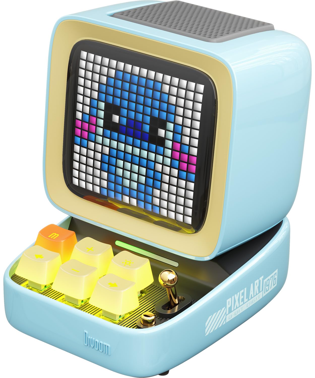 Divoom Ditoo Pro 可愛いスピーカー 15W 強化された低音 青軸キーボード RGBライト 音質高 Bluetooth/USB接続 PC用 microSDカード可 ピクセルアート 専用アプリ 12時間持ち 光沢塗装 多機能 ギフトにも最適 メ|生活応援ショップ 店