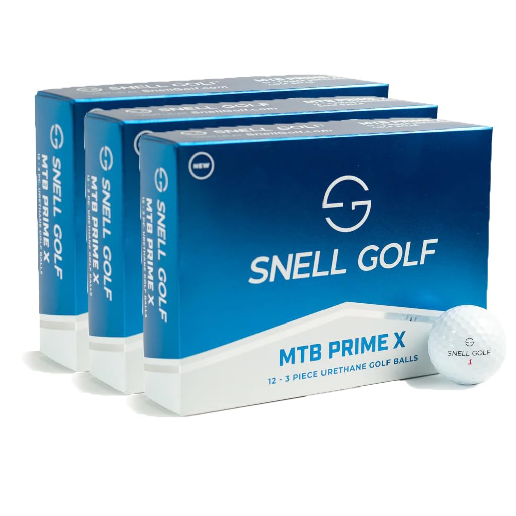 Snell Golf スネル ゴルフボール MTB PRIME X ウレタンカバー 飛ぶ スピン 2023年モデル 日本正規品 3ダース (ホワイト)