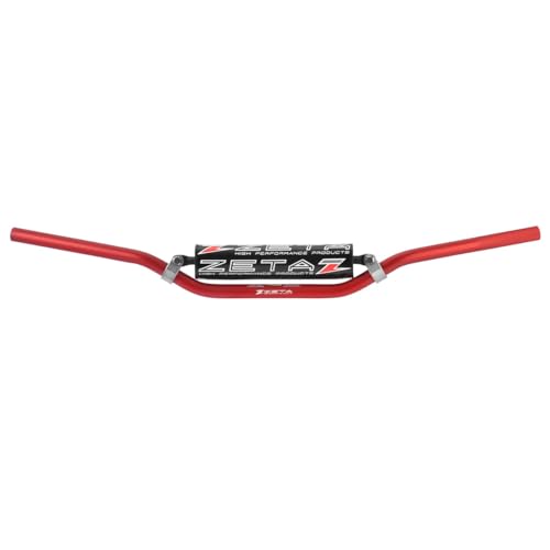 ジータレーシング(ZETA RACING) CXハンドルバー MX-111 スタンダード径(22.2mm) 汎用 幅:806mm 高さ:83mm 引き:53mm CR/CRF-Low, KXF-Low バーパッド/バーエンドキャップ付属 レッド F4451｜生活応援ショップ　店