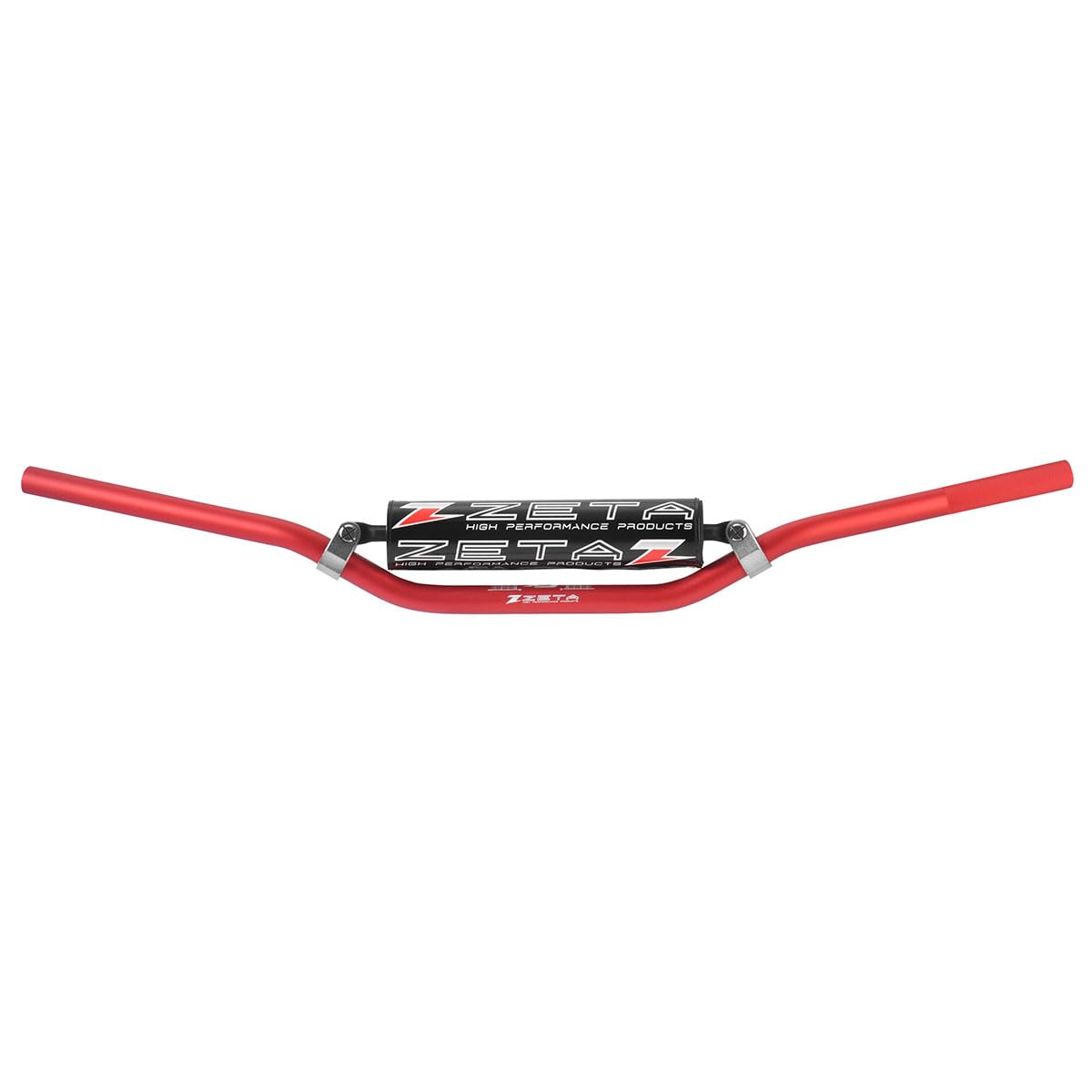 ジータレーシング(ZETA RACING) SEROW250 CXハンドルバー Super Moto-Low スタンダード径(22.2mm) 汎用 幅:800mm 高さ:80mm 引き:62mm バーパッド/バーエンドキャップ付属 レッド F4457(旧品