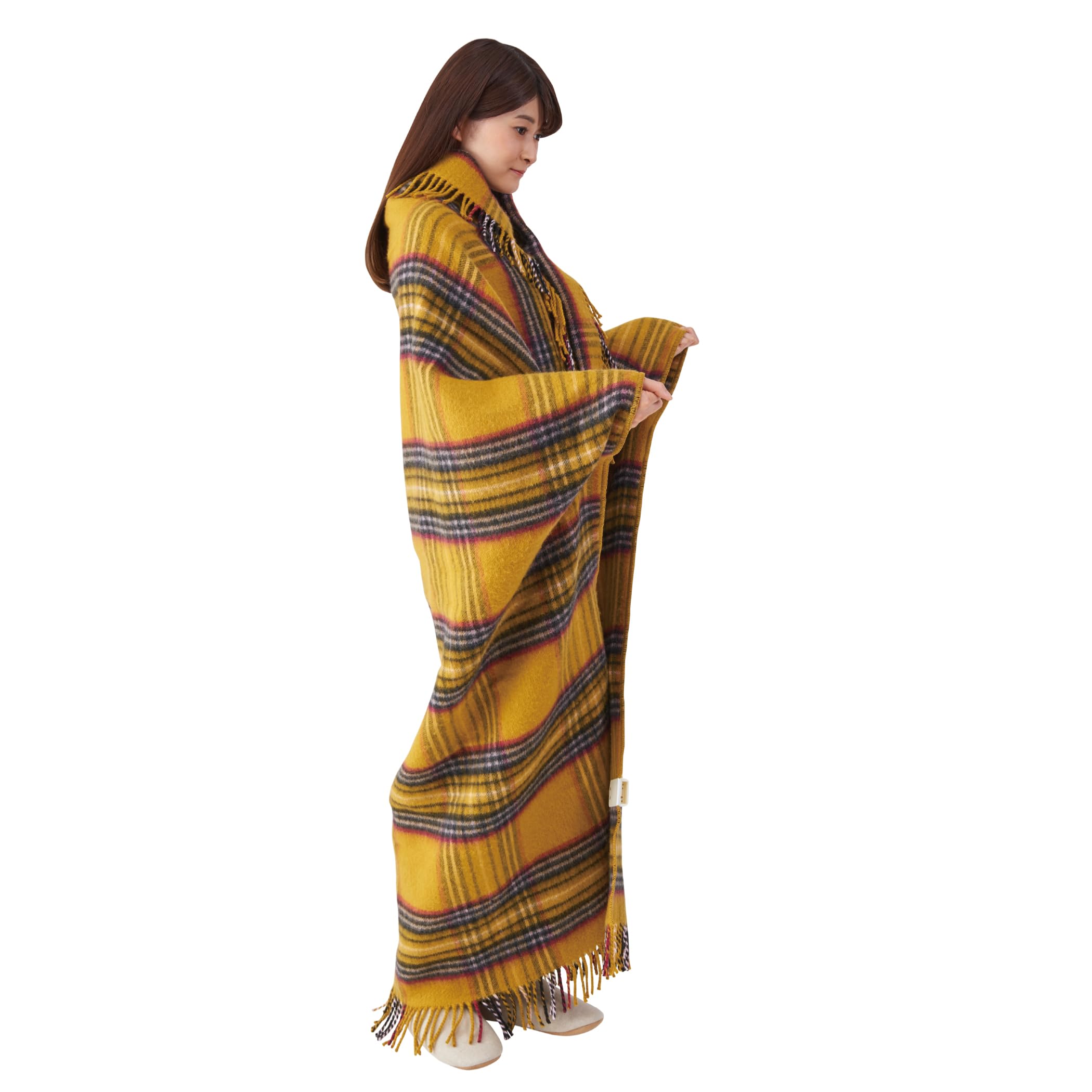 Sakura Blanket (サクラ ブランケット) ラージサイズ 170×130cm 日本製 洗える ホットスローケット SAKURA39-TK1(K)カーキー