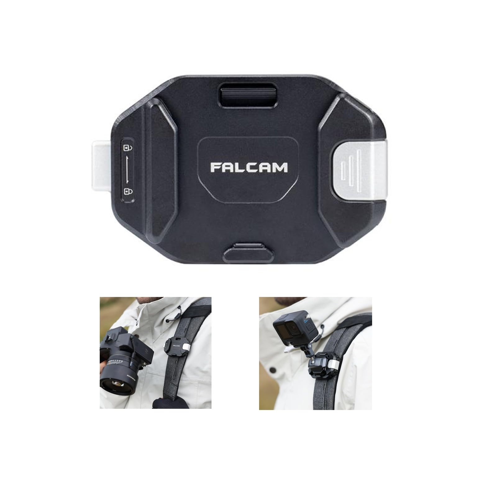 FALCAM F38 クイックリリース カメラストラップ ベースマウント クリップ バックパック用 V2