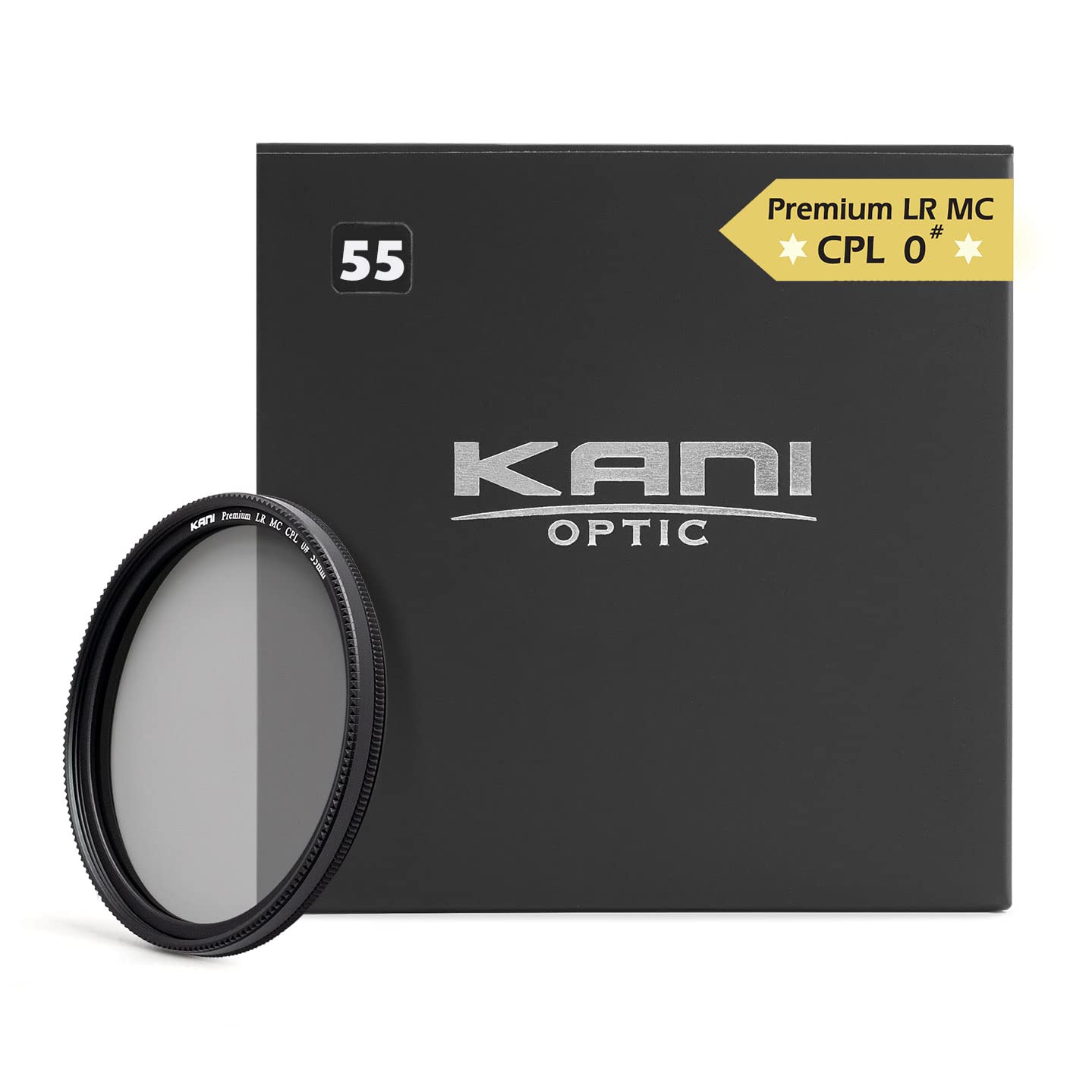 KANI 55mm PLフィルター ZeroSharpシリーズ Premium LR MC CPL 0# Natural 円偏光フィルター 色再現性向上 色濁り低減 低反射 撥水 撥油 防汚 帯電防止 ナノコーティング 814005