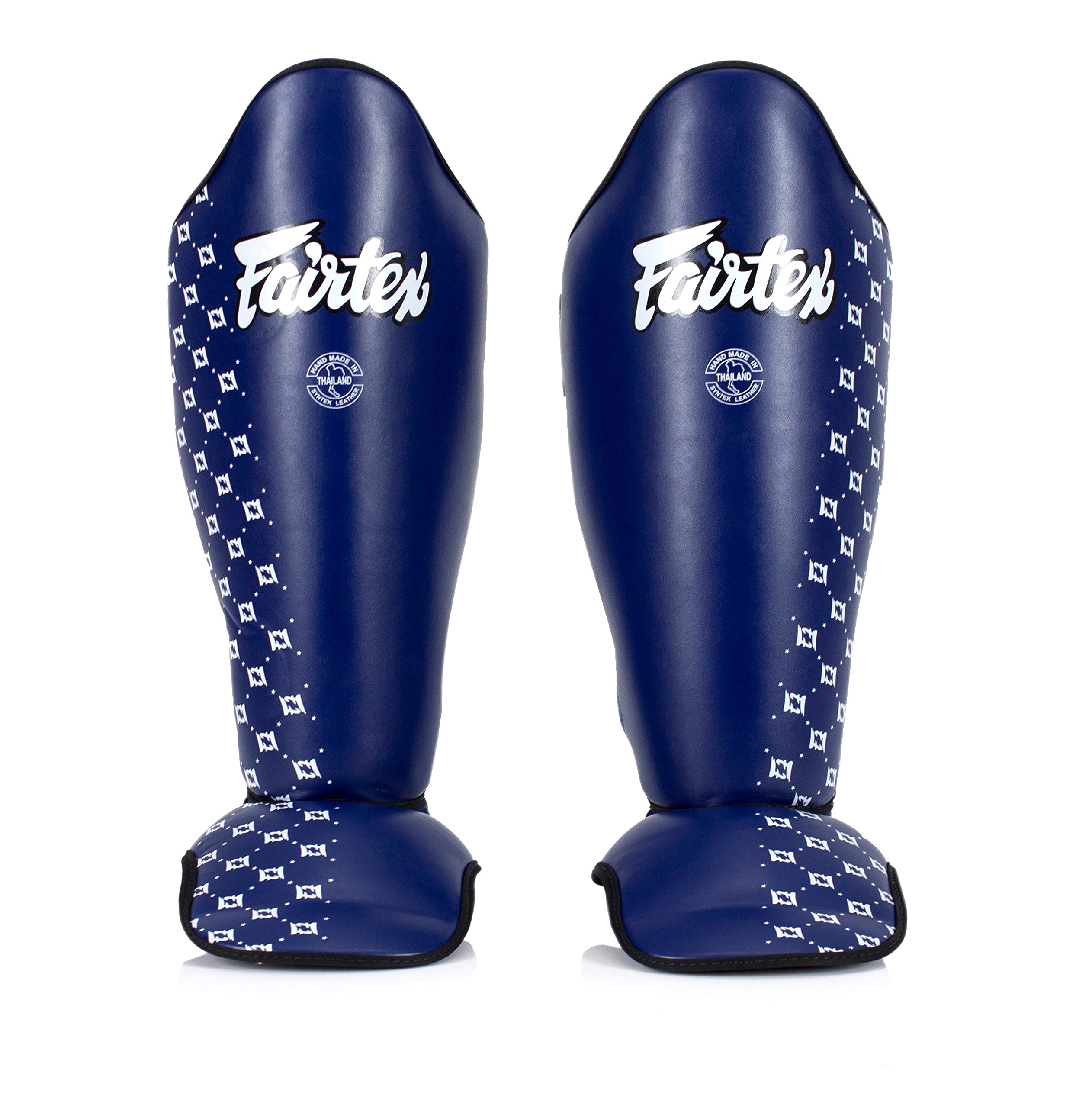 Fairtex 競技用 ムエタイ シンガード SP5 ・ ブラック ブルー イエロー レッド L