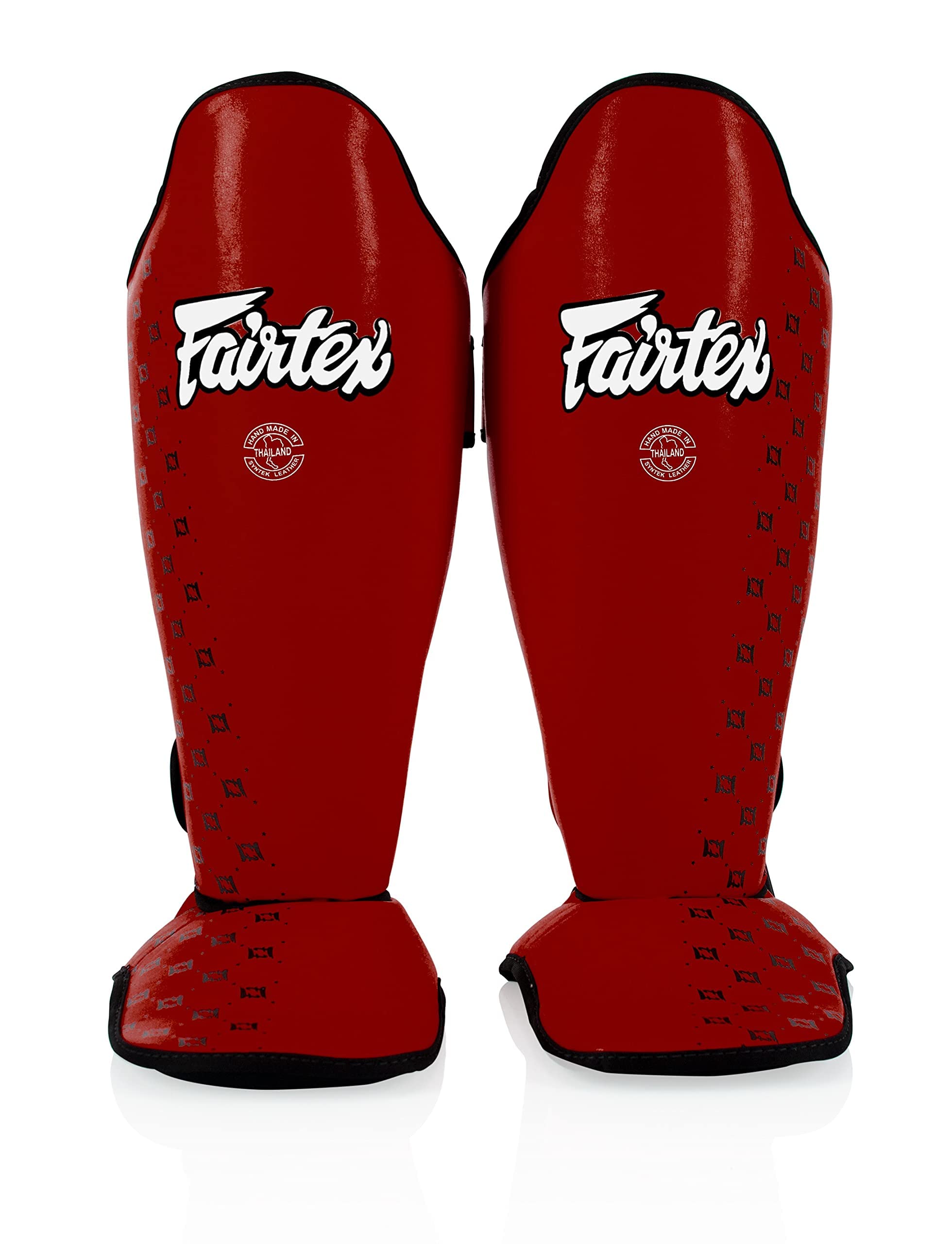 Fairtex 競技用 ムエタイ シンガード SP5 ・ ブラック ブルー イエロー レッド L