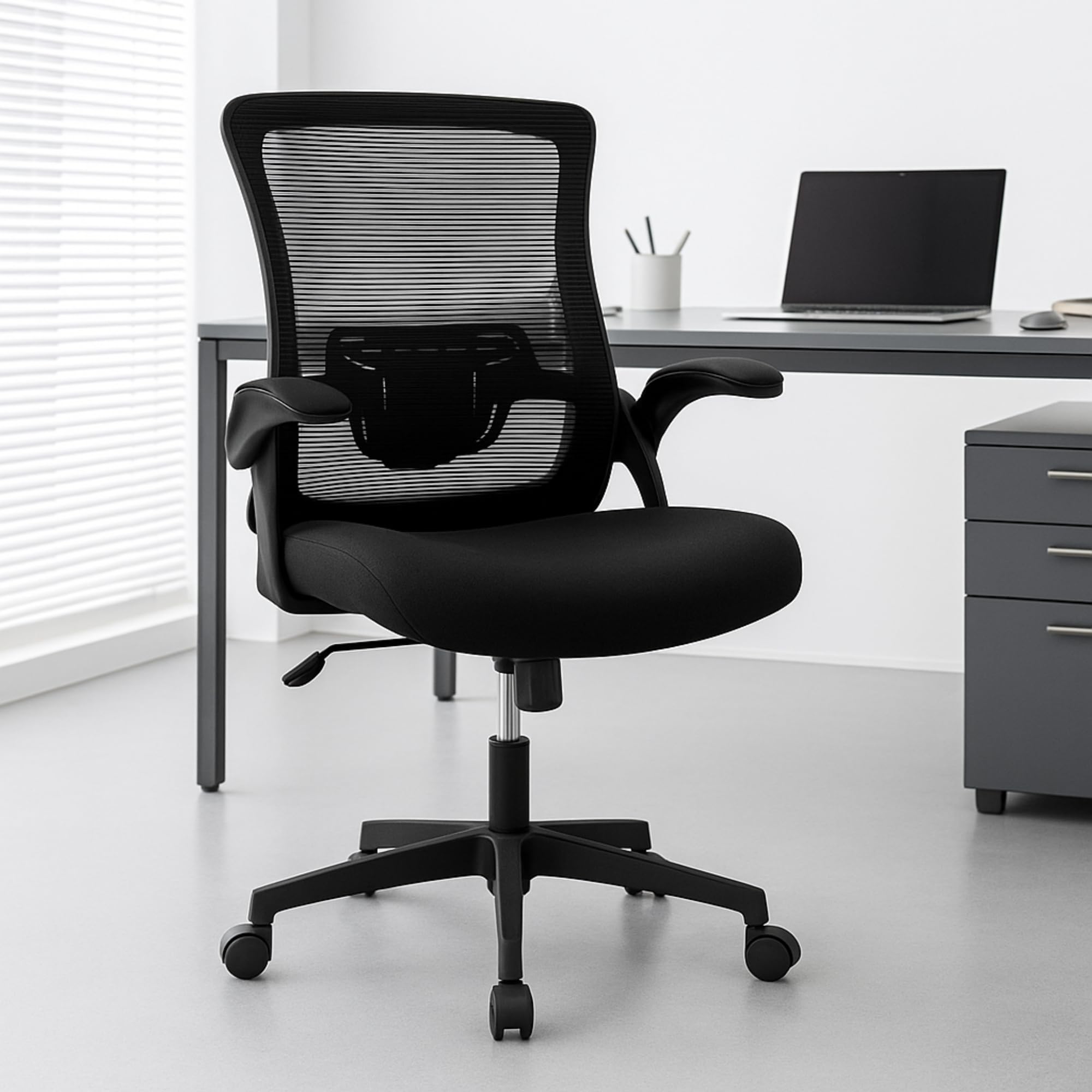 【体圧分散×低反発クッション】NEOCHAIR オフィスチェア デスクチェア メッシュ キャスター 通気性 跳ね上げ式 テレワーク 在宅ワーク DBS|生活応援ショップ 店