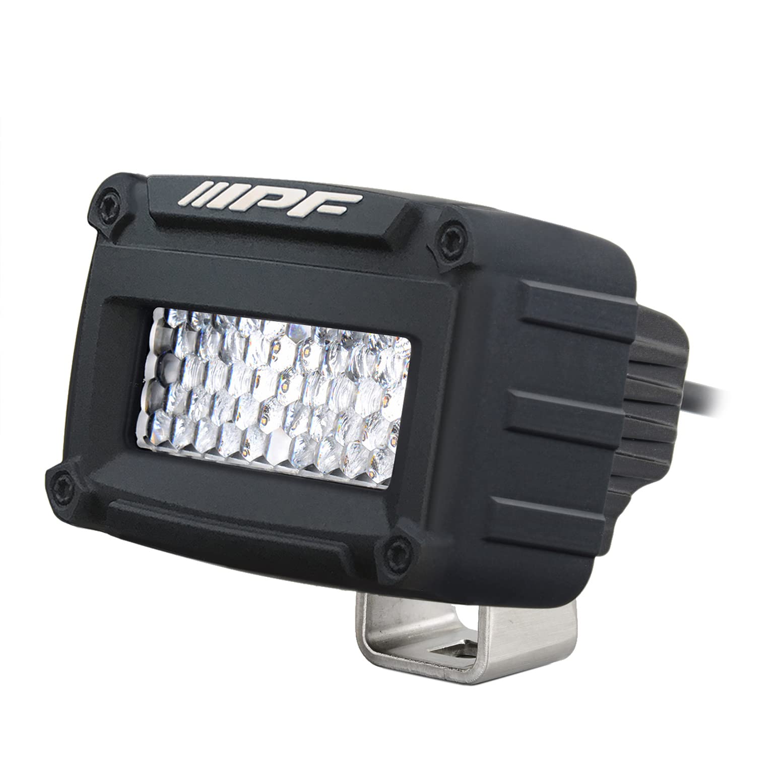 IPF フォグランプ 作業灯 ワークライト LED 2インチ シングル 650lm(460cd) 3200K 電球色 12V用 拡散配光 アウトドア ランタン 軽量 コンパクト 641WL-1