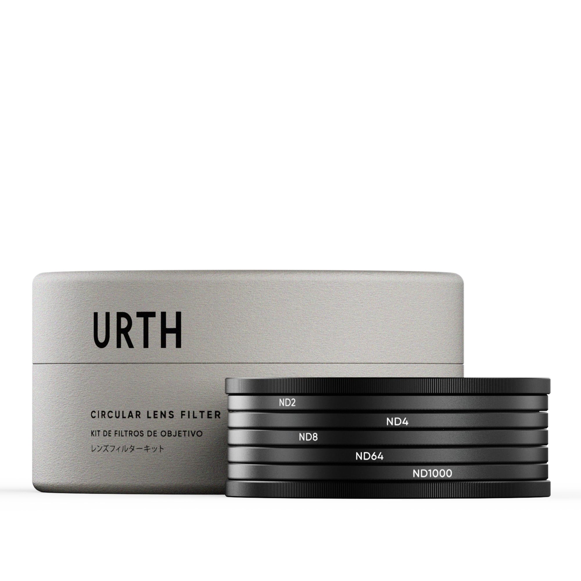 Urth 82mm ND2, ND4, ND8, ND64, ND1000 レンズフィルターキット(プラス+)
