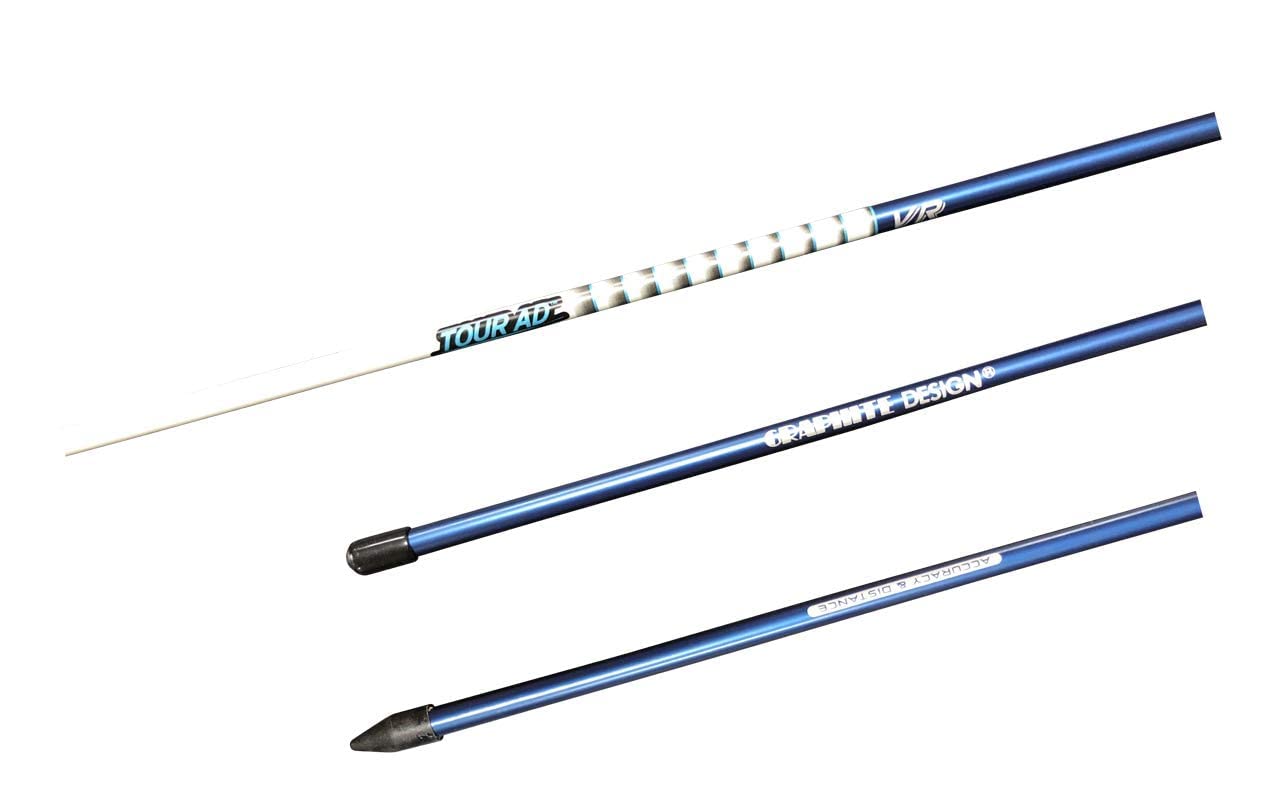 Tour AD スイング練習用品 アライメントスティック（２本セット） グラファイトデザイン (ネイビー)