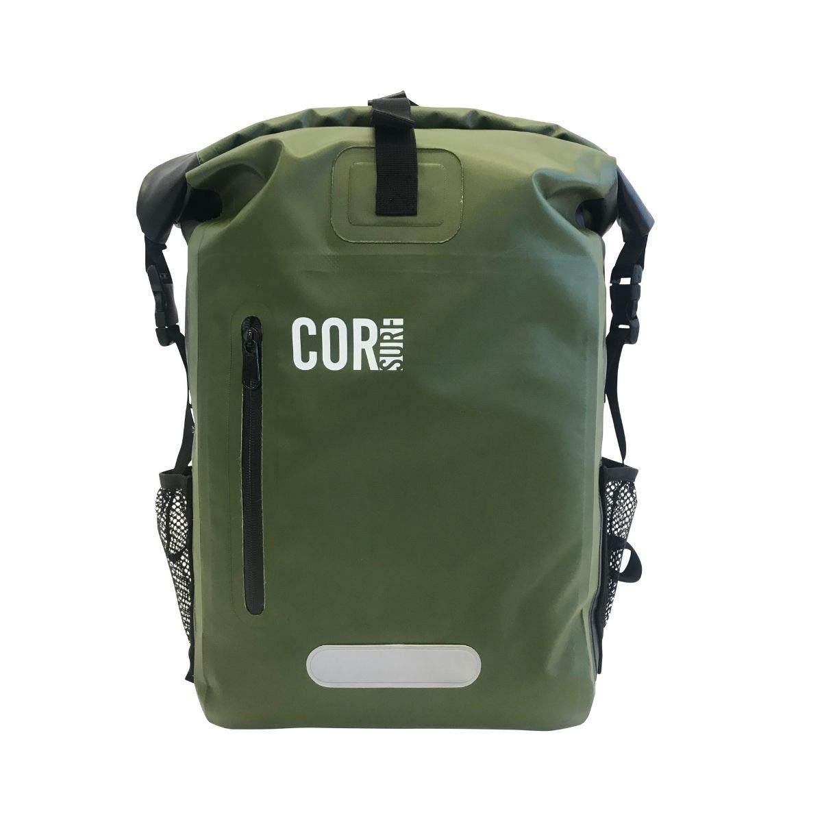 [COR Surf] 防水 リュックサック ノートパソコン用 パッドポケット付き 旅行、サイクリング、キャンプ、ハイキング、カヤック、ラフティング、サーフィンに ドライ バックパック 防水バック ドライバック (25L, グリーン)