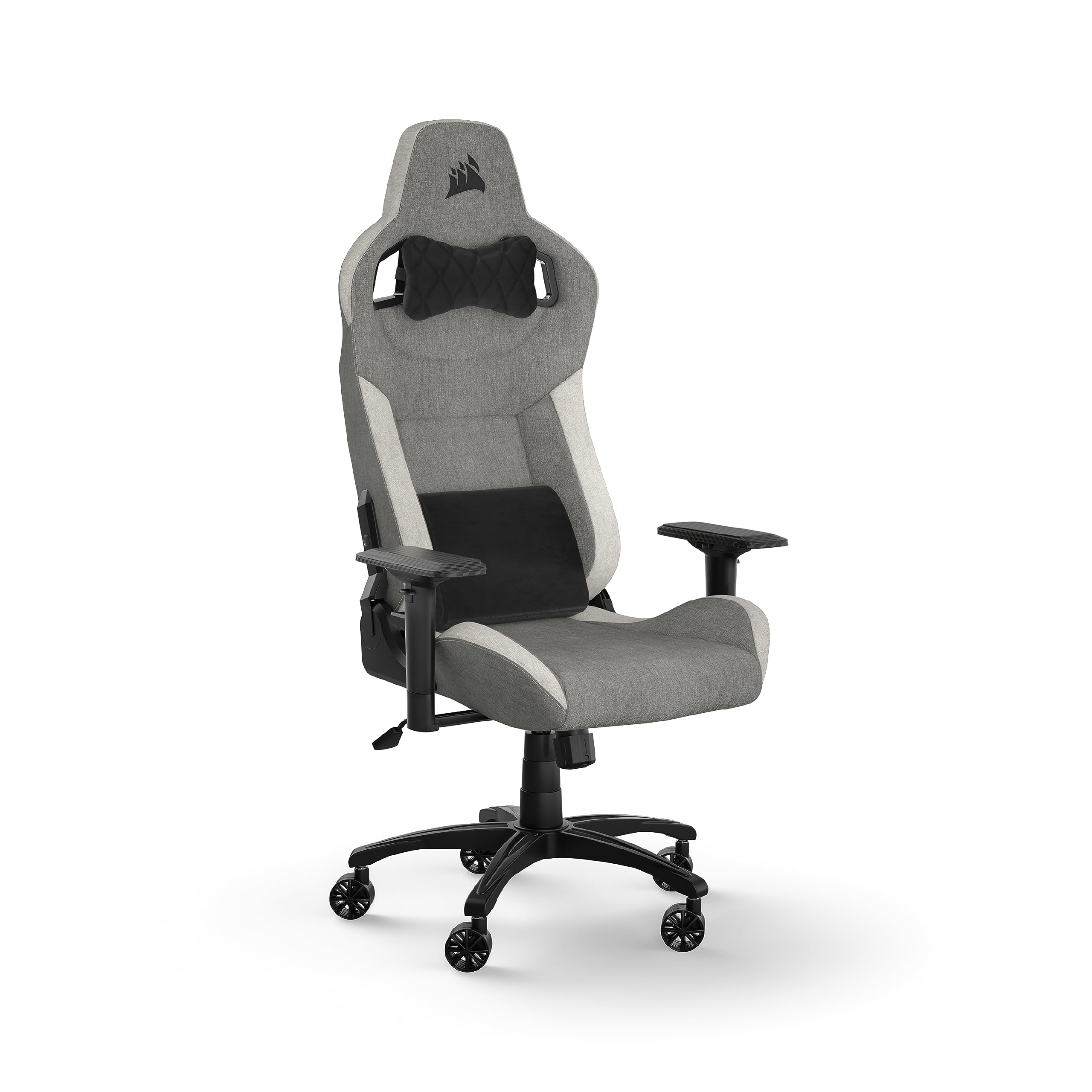 CORSAIR T-3 RUSH V2 Grey/White 2023新モデル ゲーミングチェア オフィス/デスクチェア ゲーム用 リクライニング パソコンチェア PUレザー 高さ調整 【グレー/ホワイト】CF-9010058-WW