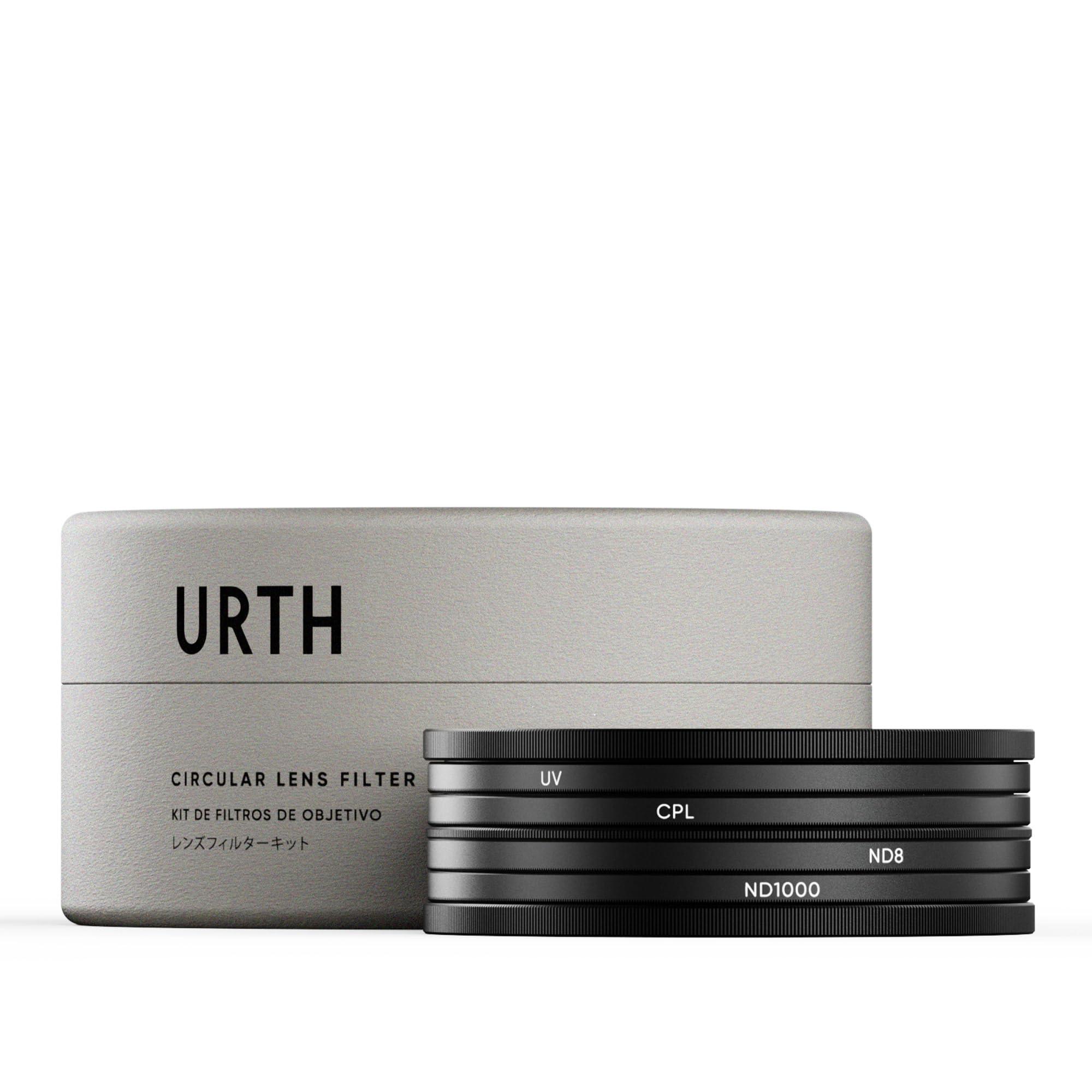 Urth 49mm UV, 偏光 (CPL), ND8, ND1000 レンズフィルターキット (プラス+)