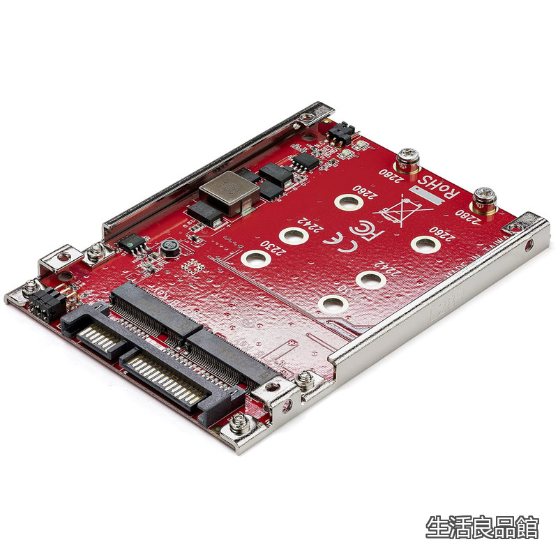 【送料無料】2スロットM.2 - SATAアダプタ 2.5インチドライブベイ対応 RAID 2x M.2 NGFF SSDアダプタ SATA 3.0(6Gbps) S322M225R｜生活良品館