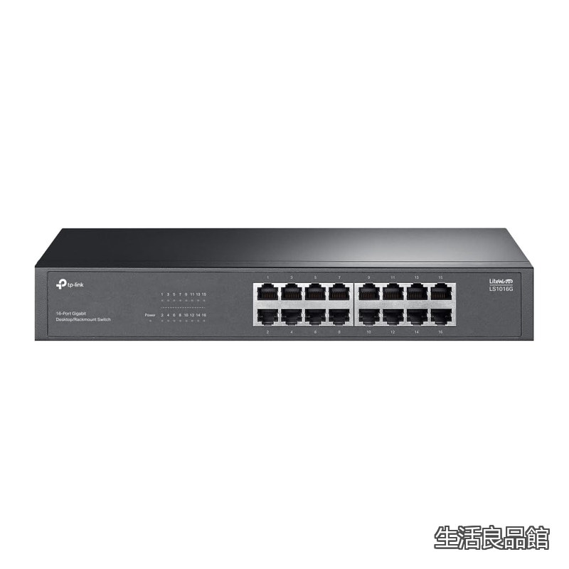 【送料無料】スイッチングハブ 16ポート ギガ LAN ハブ 1000Mbps 金属筐体 ファンレス 省エネ ラックマウント hub メーカー保障5年 LS1016G 【Amazon.co.jp限定】｜生活良品館