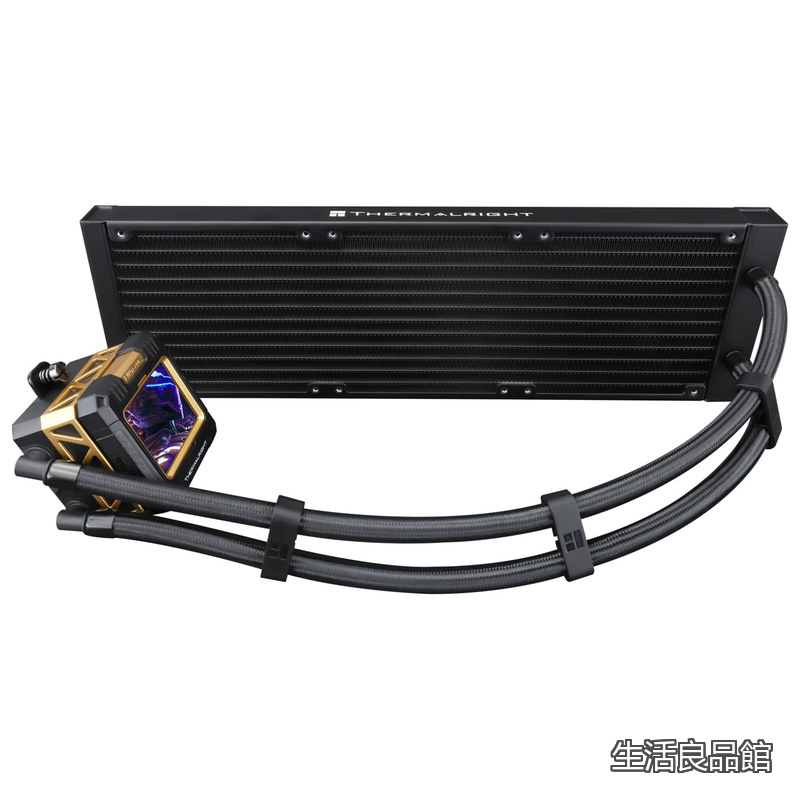 【送料無料】FW 360 Black-360 mm AIO CPU液体冷却器、解像度320*240のIPS LCD画面、AM 4/AM 5/Intel LGA 1700/1851、画像用の「2.4インチ」磁気吸収LCD画面-黒、CPU水冷器|生活良品館