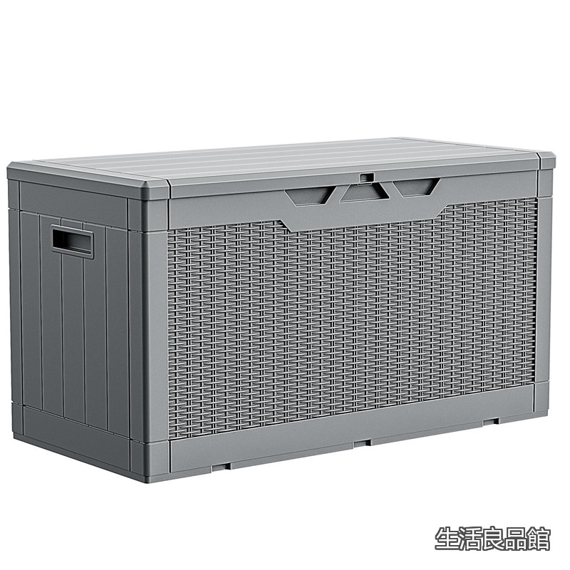 【送料無料】屋外 収納 ケース ボックス ベランダ収納 ベンチ 収納 防水 耐候 380L大容量 幅123*奥行57*高さ62cm 大型収納ボックス 屋外用 コンテナ ベンチストッカー 屋外収納 ガーデン収納 ベンチ 倉庫 ガーデン 庭 ベランダ 収納 大容量 物置き (グレー 380L)|生活良品館