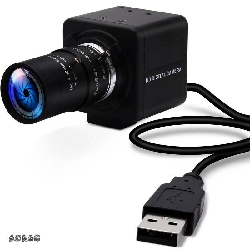 【送料無料】USB カメラ 100 FPS 高速 1080 p 5-50 mm 10 倍光学ズーム レンズ 2 MP USB ウェブカメラ マニュアル クローズアップ ズームインとアウト、UVC コンピューター会議ゴルフ スイング カメラ ラズベリー Pi Windows Mac 用USBFHD01M-MFV(5-50)|生活良品館