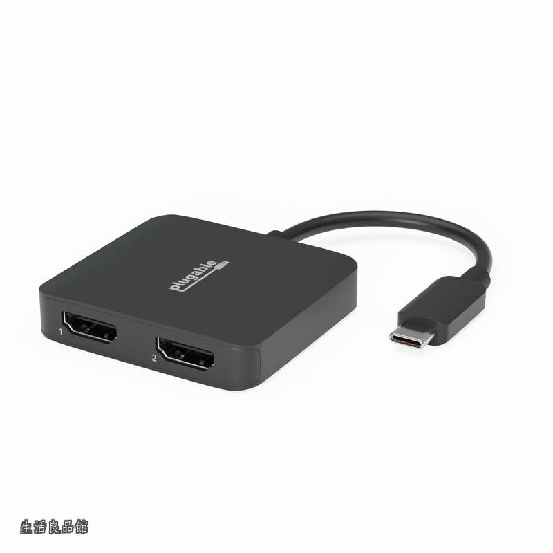 【貨物輸送無料】USB-C デュアル HDMI 取り替えっこアダプター MST 相応う 2台の 4K 60サイクル 管するを繋ぎ合わせる Windows Chromebook 用 １番ウッド取り上げる不必要