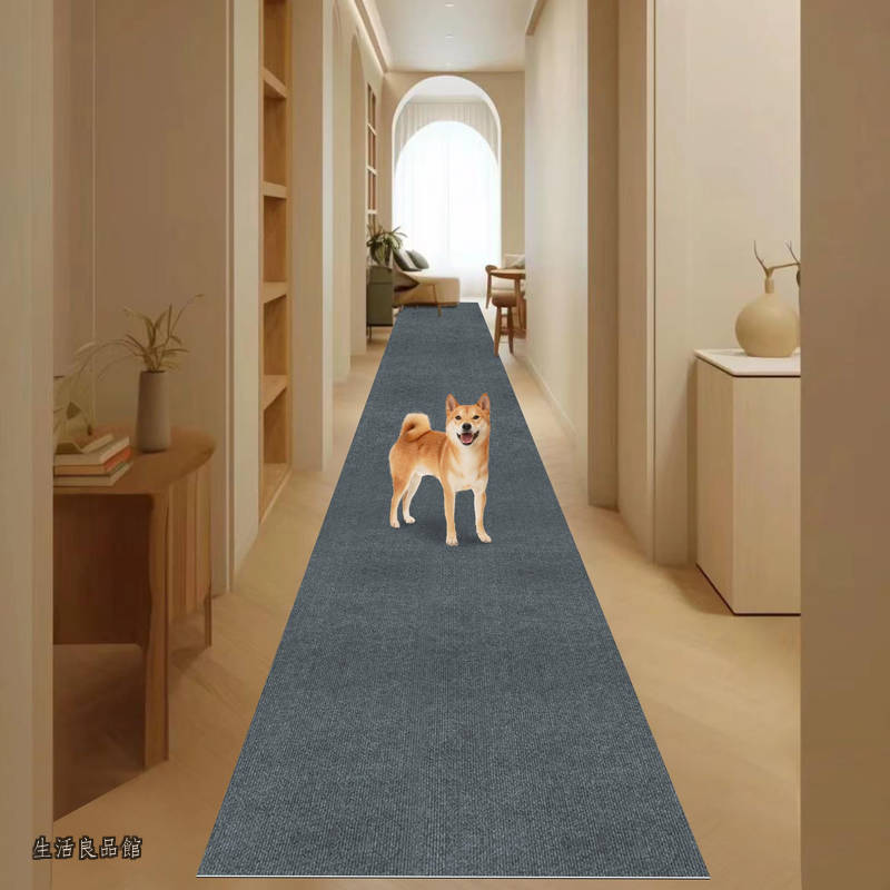 【貨物輸送無料】廻廊 引っ敷き VOTUDX 約600*60糎 防音上滑り打ち切り引っ敷き 洗える 4粍 足腰厄介なもの助け出す 床暖房装置相応う 騒々しい音打つ手 傾倒押しとどめる 撥水 ロング/一巻き/御厨子所/部屋の入り口引っ敷き（うす暗い薄墨色）