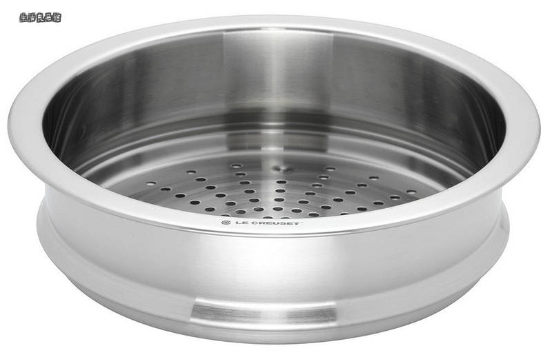 【送料無料】Creuset) 鋳物ホーロー鍋専用スチーマー 蒸し器 22cm|生活良品館