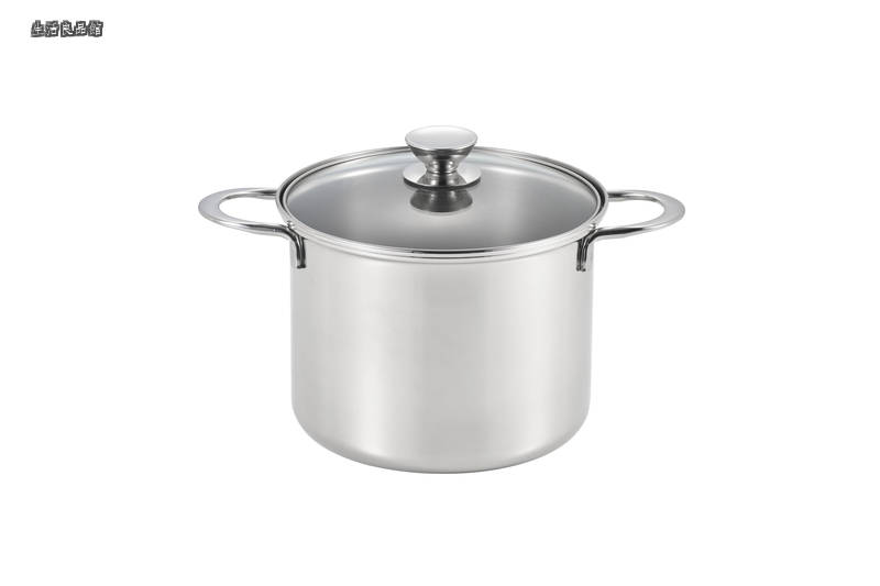 【貨物輸送無料】ルチェンテ 寸胴鍋 20糎 4.8L 硝子蓋 LU-20ZD IH相応う ガスコンロ相応う 深型鍋 パスタ鍋 まとめ営造 日本製 燕三条