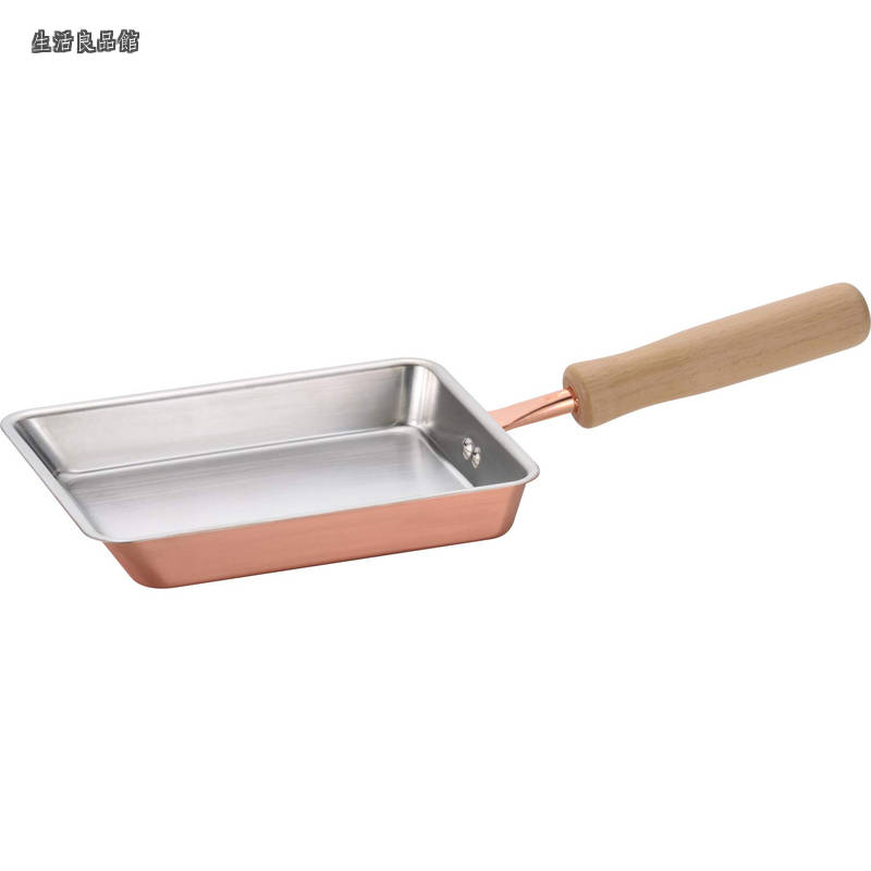 【貨物輸送無料】燕三条製 純銅 卵細胞焼き 卵焼 12×18糎 屁っ放り火専用 日本製 長期間 ちとせ CS-025