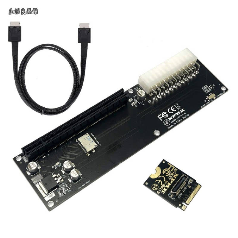 【送料無料】Oculink SFF-8611 データケーブル PCI-E 3.0カード - PCI Express M.2 M-Key to SFF-8612 ホストアダプター GPD Win Max2 外部グラフィックスカード&SSD用｜生活良品館