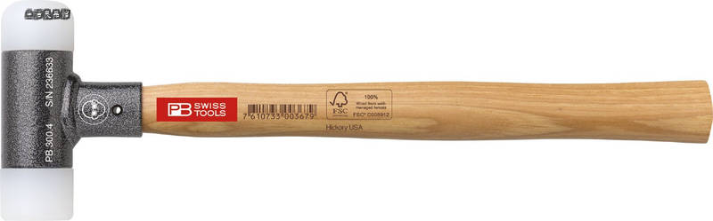 【貨物輸送無料】Swiss Tools) 300-3 無手答えナイロン鉄鎚 無手答え鉄鎚 300-3
