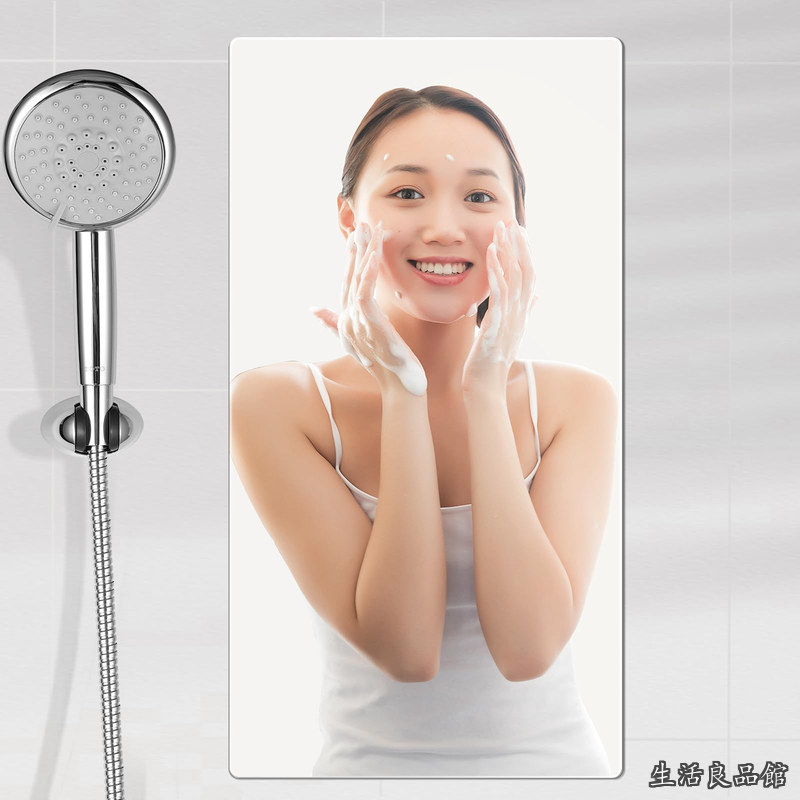 【送料無料】鏡 マグネット 60&times;29cm 割れない鏡 地震対策 マグネット式 強磁吸着 賃貸に適用 自由自在に設置 角丸加工 軽量 お風呂 マグネット ミラー 浴室 風呂 鏡 マグネット｜生活良品館 8,107円