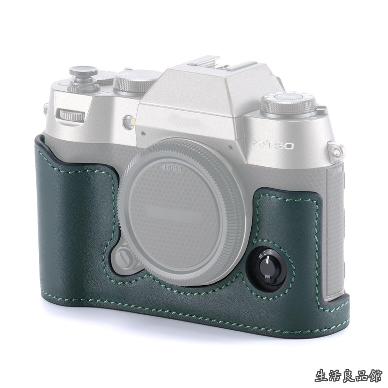 【貨物輸送無料】富士 Fujifilm写真フィルム X-T50用 レザーカメラケース - 緑であること TA-T71-LCC-GN