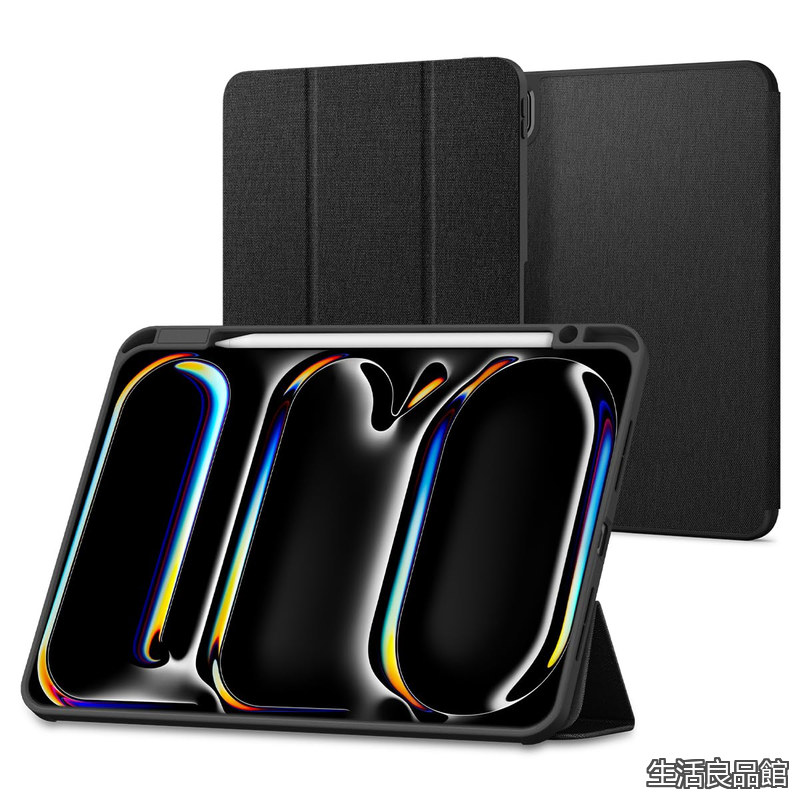 【貨物輸送無料】iPad Pro 11in M5/M4 (2025/2024) 入れもの 照明ランプ 耐衝撃 すり傷押しとどめる 織り地 オートスリープ アーバン・フィット ACS07020 (黒いこと)