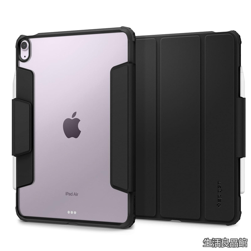 【貨物輸送無料】iPad Air 11in M4/M3/M2 (2026/2025/2024) iPad Air 10.9in (2022/2020) 入れもの か細い 軽さ 耐衝撃 引っつれ押しとどめる オーバーヒート押しとどめる 保護すること押しかぶせる 大気圏・素はだ・労働者階級 ACS07758 (黒いこと)