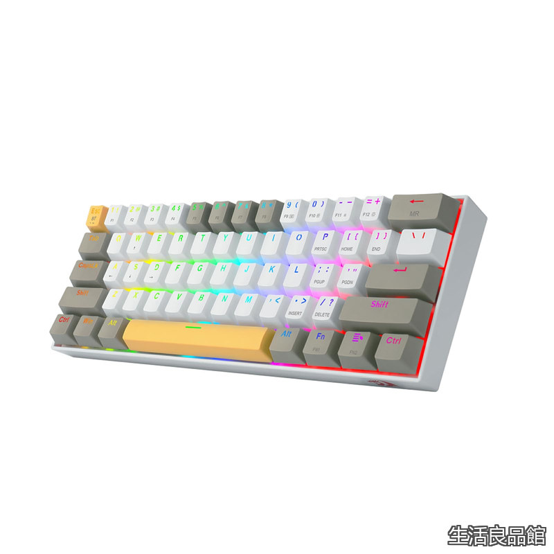 【貨物輸送無料】K530 PRO 無線電話 ゲーミングキーボード 茶軸 60% テンキー受け答え 英語割りつける（BT/2.4GHz/USB-C有線繋ぎ合わせる）熱っぽい切りかえる相応う RGBうしろ側点火装置 パウダーコンパクト Windows/Mac相応う