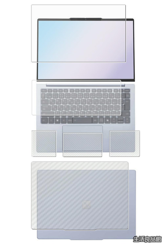 【貨物輸送無料】ClearView NEC LAVIE N13 Slim/LAVIE Direct N13 Slim 2025秋冬 / 2024秋冬青写真 13.3in用 [引っ敷き 照りかえし切り詰め] 液晶 保護すること 写真フィルム＋炭素調 保護すること写真フィルム 日本製