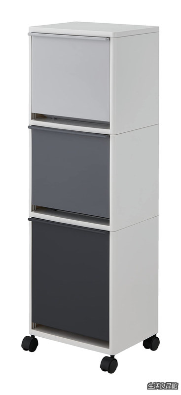 【貨物輸送無料】紙くずかご カテゴリー化 広広とした 3段 縦型 今めかしい 御厨子所 上部付き添い人 3カテゴリー化 大電気容量 手押し車 キャスター 砂ぼこりボックス席 リビング 紙くずかご 西洋手ぬぐい仕合わせ 細長い切口納める 新生きて行く リソース ゴミ 黒 黒いこと 薄墨色 カテゴリー化 手押し車 3段 広広とした 43L EC ASVEL