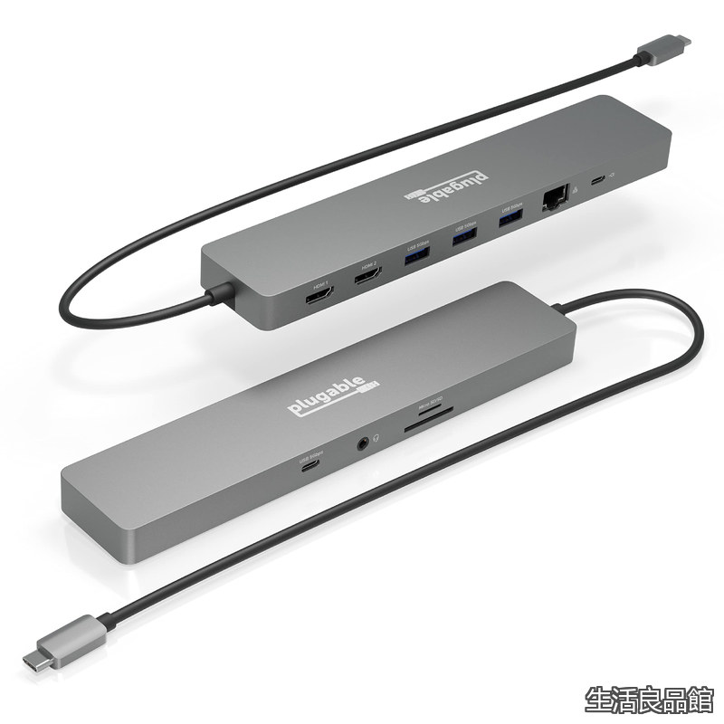 【貨物輸送無料】USB-C こしき 11-インチ-1 マルチアダプタ イーサネット付き添い人 Windows または ChromeOS 万覚え帳 パソコン 用 - 4K@60サイクル 管する 2 台、USB-C x 1、USB 3.0 x 3、SD カードリ