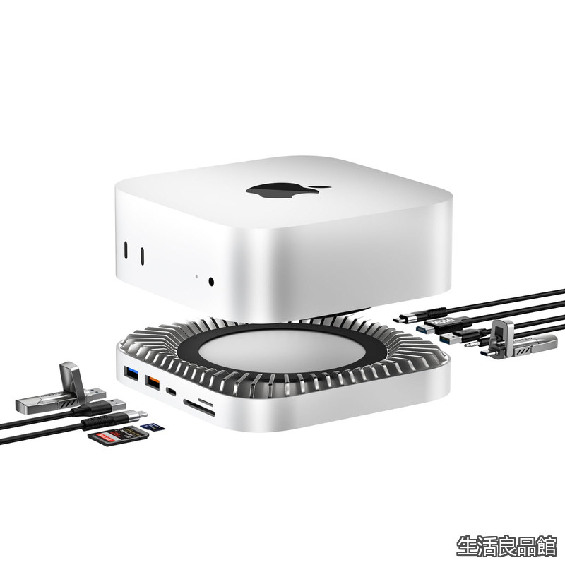 【貨物輸送無料】Mini M4 相応うこしき RayCue USB-Cこしき 10-インチ-1 -NVMe SSD取りひろげる役立つこと積み上げる HDMI 4K 60サイクル USB-C資料界面 Micro/SD歌留多拡張スロット USB-A(10/5Gbps) 受話器ジャ