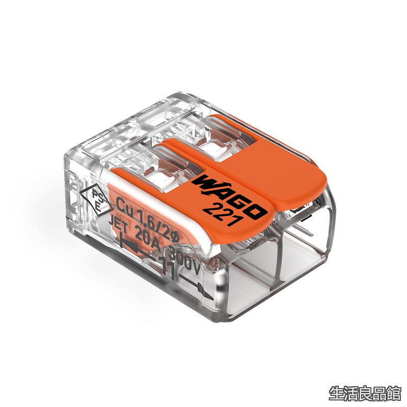 【貨物輸送無料】ワゴジャパン WFRつづき物 ワンタッチコネクター せつ然たる 電話線数2本 100個入 WFR-2